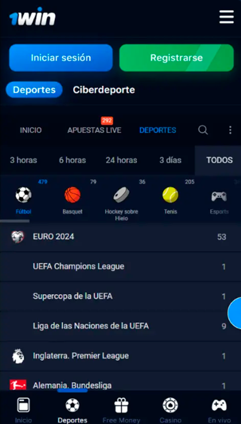 Captura de pantalla de la aplicación