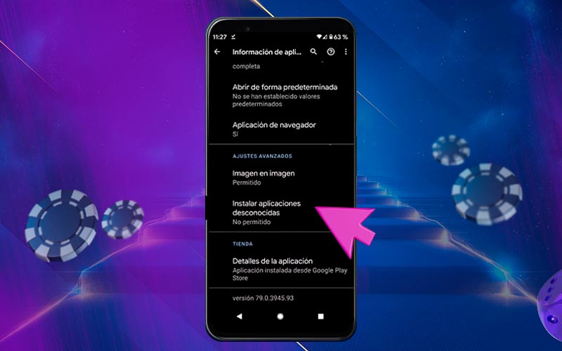 Permitir la instalación de archivos