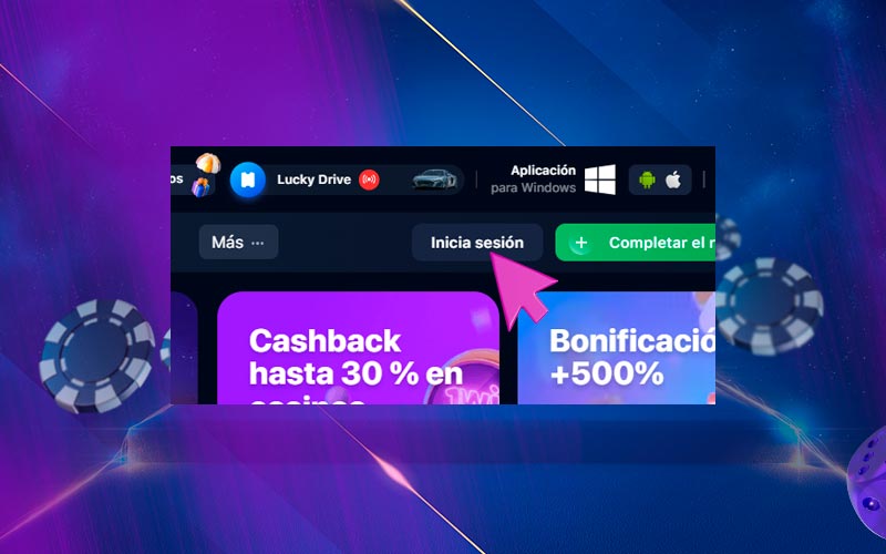 Botón para iniciar sesión en su cuenta